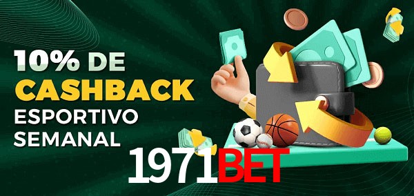 10% de bônus de cashback na 1971bet